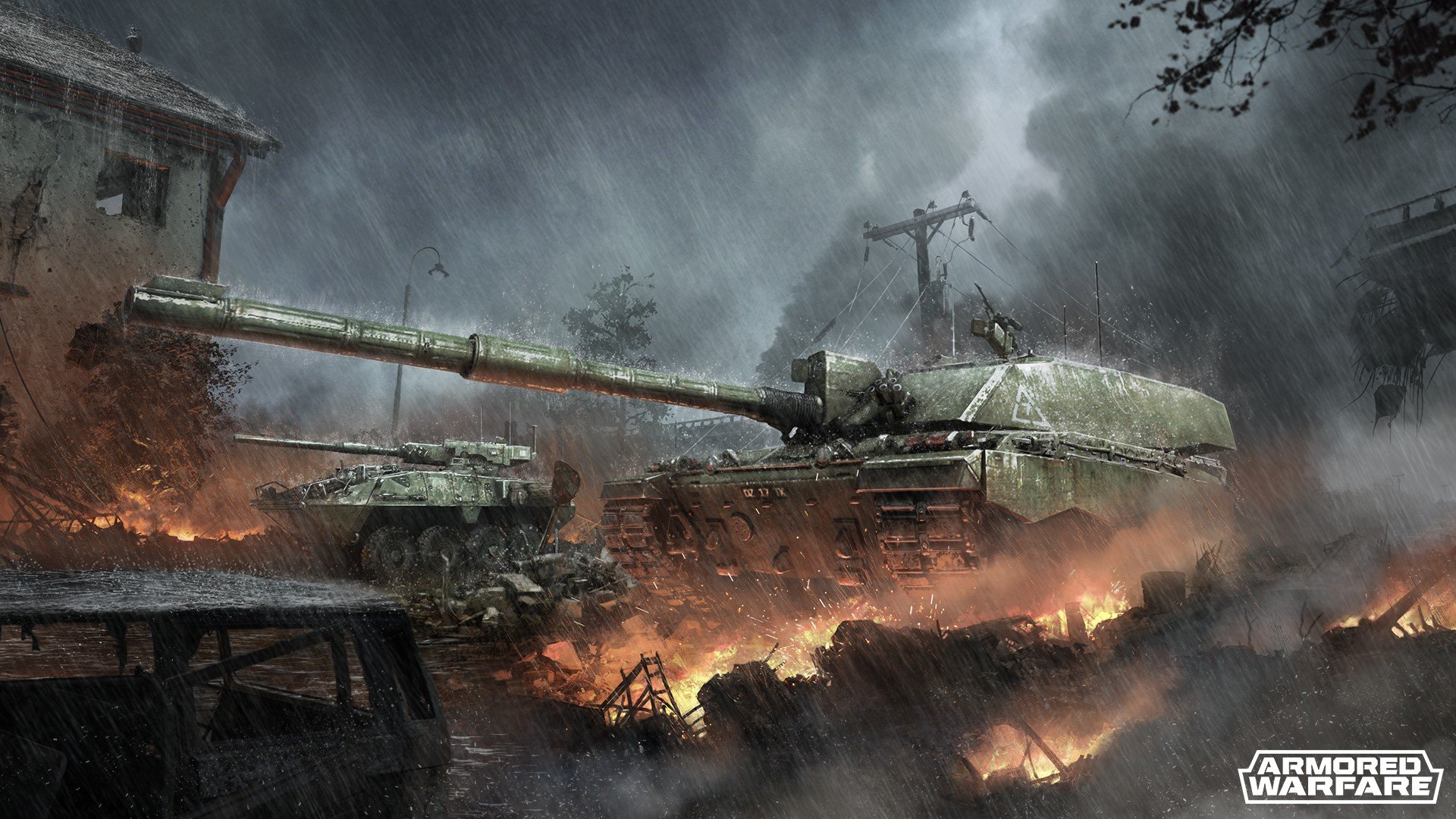 Armored Warfare, Tank, Challenger Stryker MGS, M1128 Mobile Gun System HD Wallpaper / Desktop and Mobile Image & Photo
