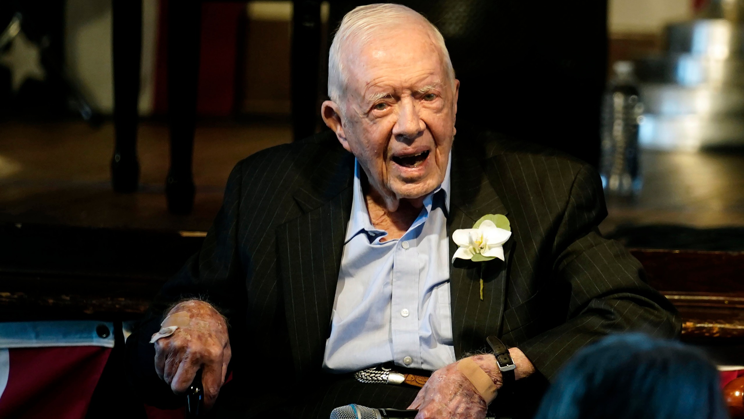 Foundation: Former President Jimmy Carter in hospice care