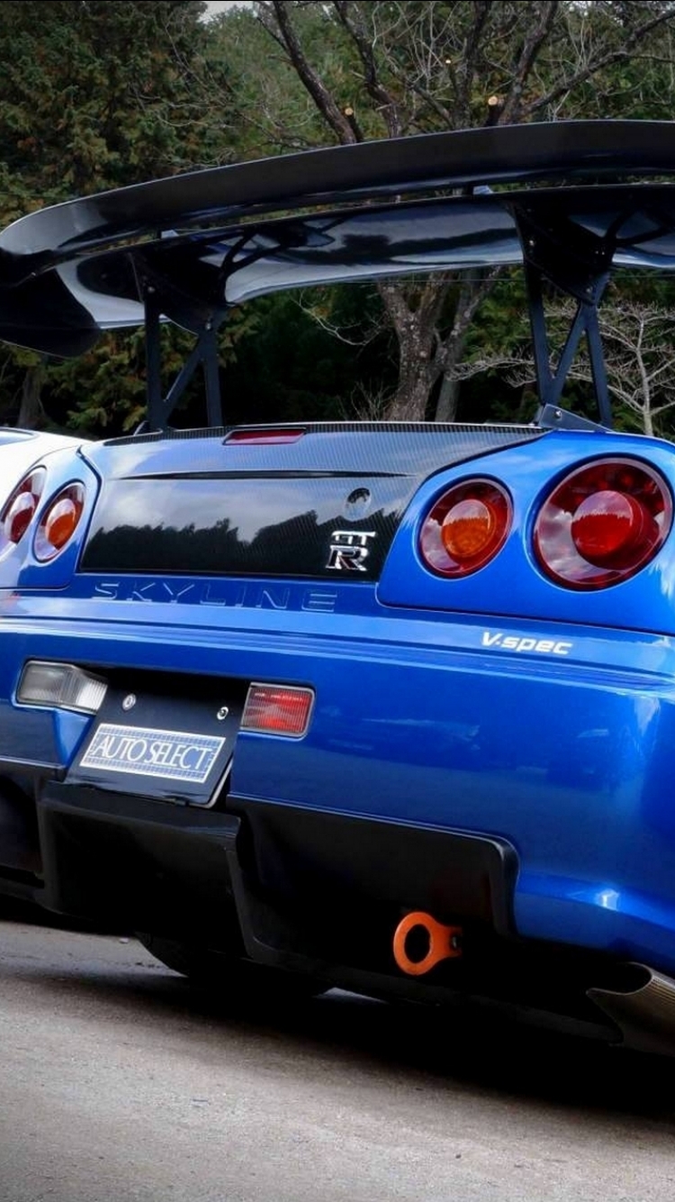 Nissan Skyline R34 Phone Wallpaper
