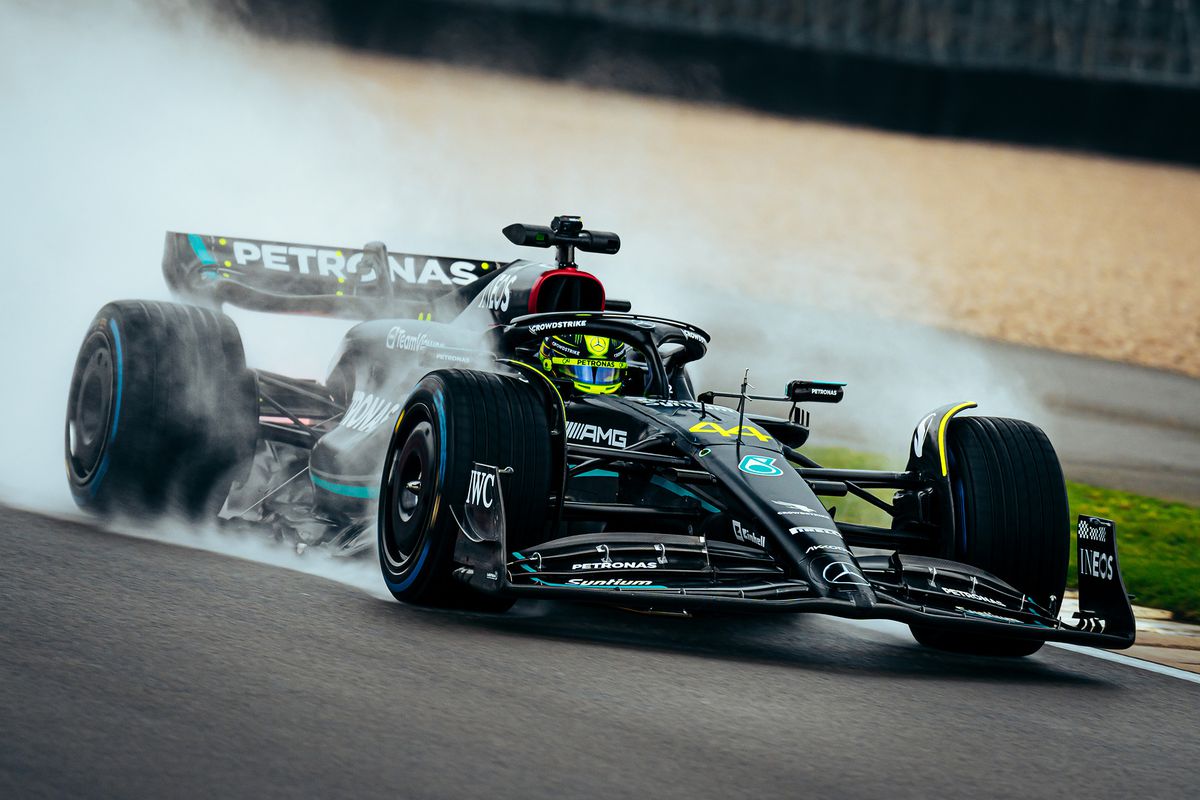 Lewis Hamilton calls the W14 'comfortable' following Silverstone shakedown