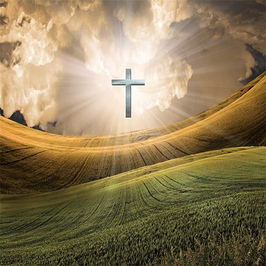 Amazon.com, AOFOTO 10x10ft Christian Cross Radiates Light in Sky Backdrop Jesus Christ Photography Background Our Lord Resurrection Religious Lent Holy Week Passion Newborn Easter Photo Studio Props Wallpaper