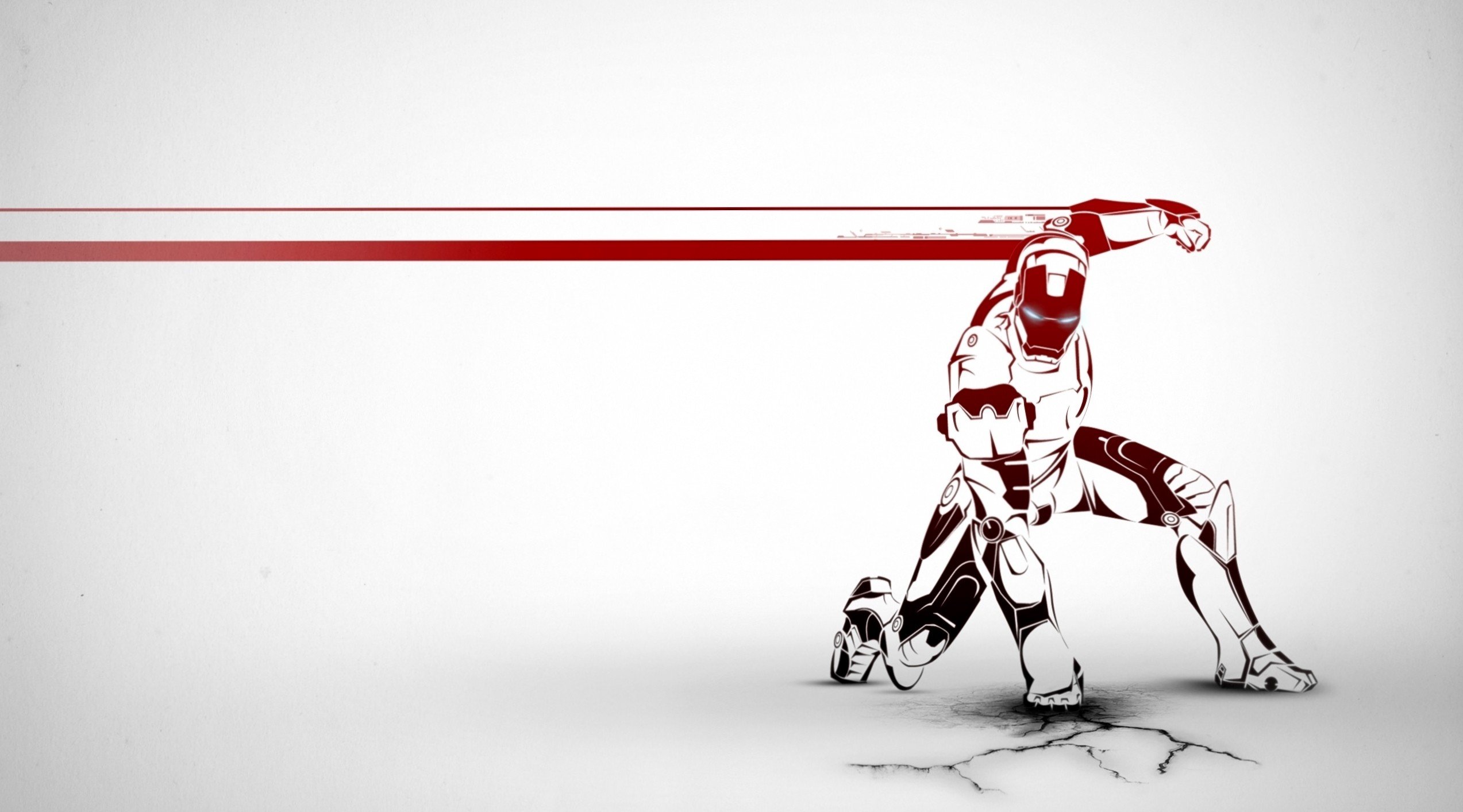 Wallpaper, drawing, white, illustration, red, Iron Man, Marvel Super Heroes, ART, line, sketch 2546x1414