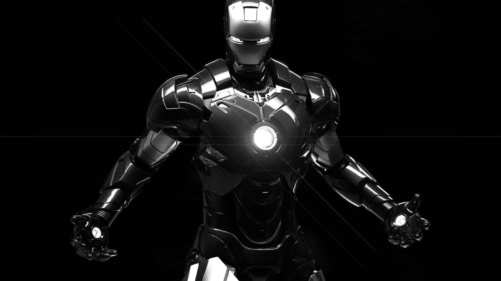 Download Iron Man Black And White Wallpaper