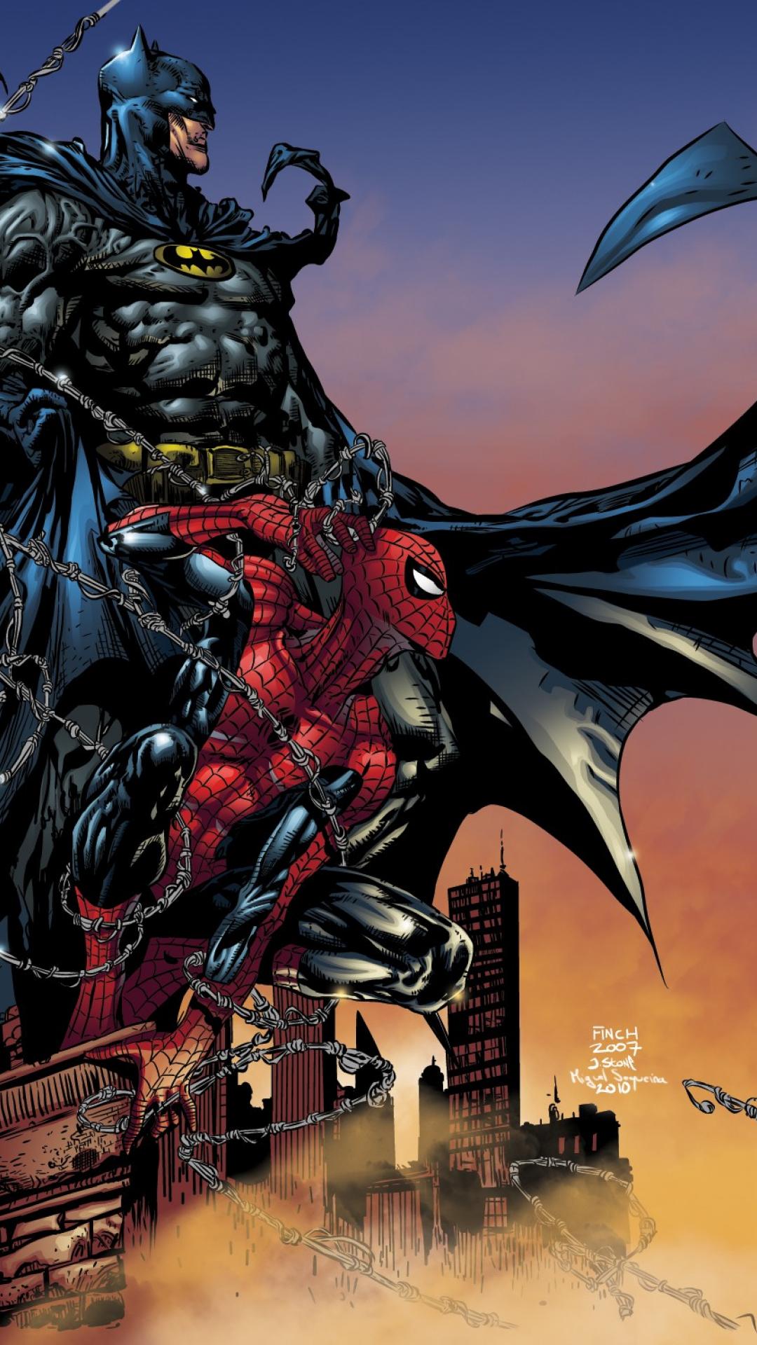 Batman and SpiderMan colour by Rustyoldtown on DeviantArt