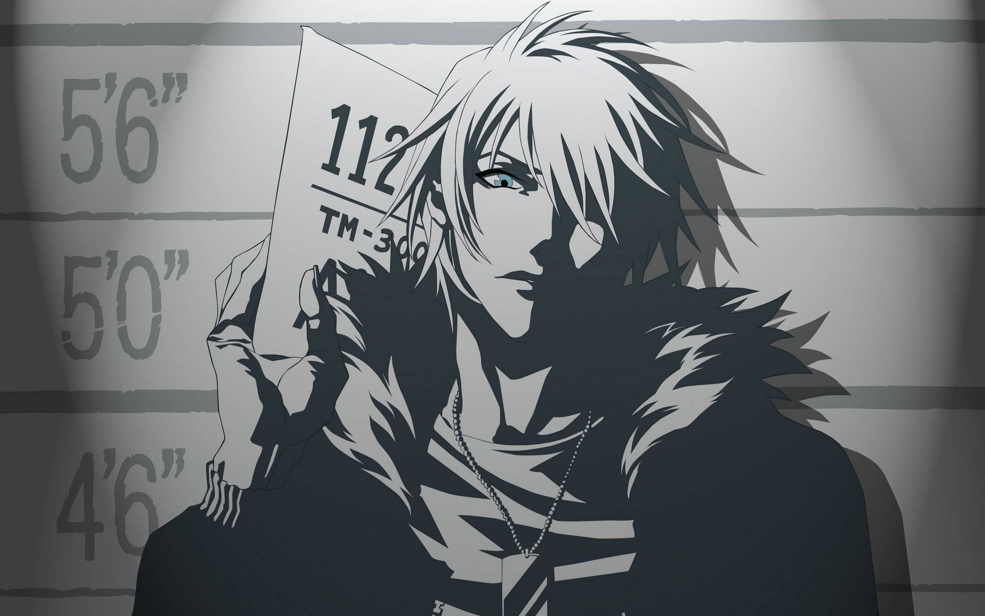 Download Anime Boy Mugshot Wallpaper