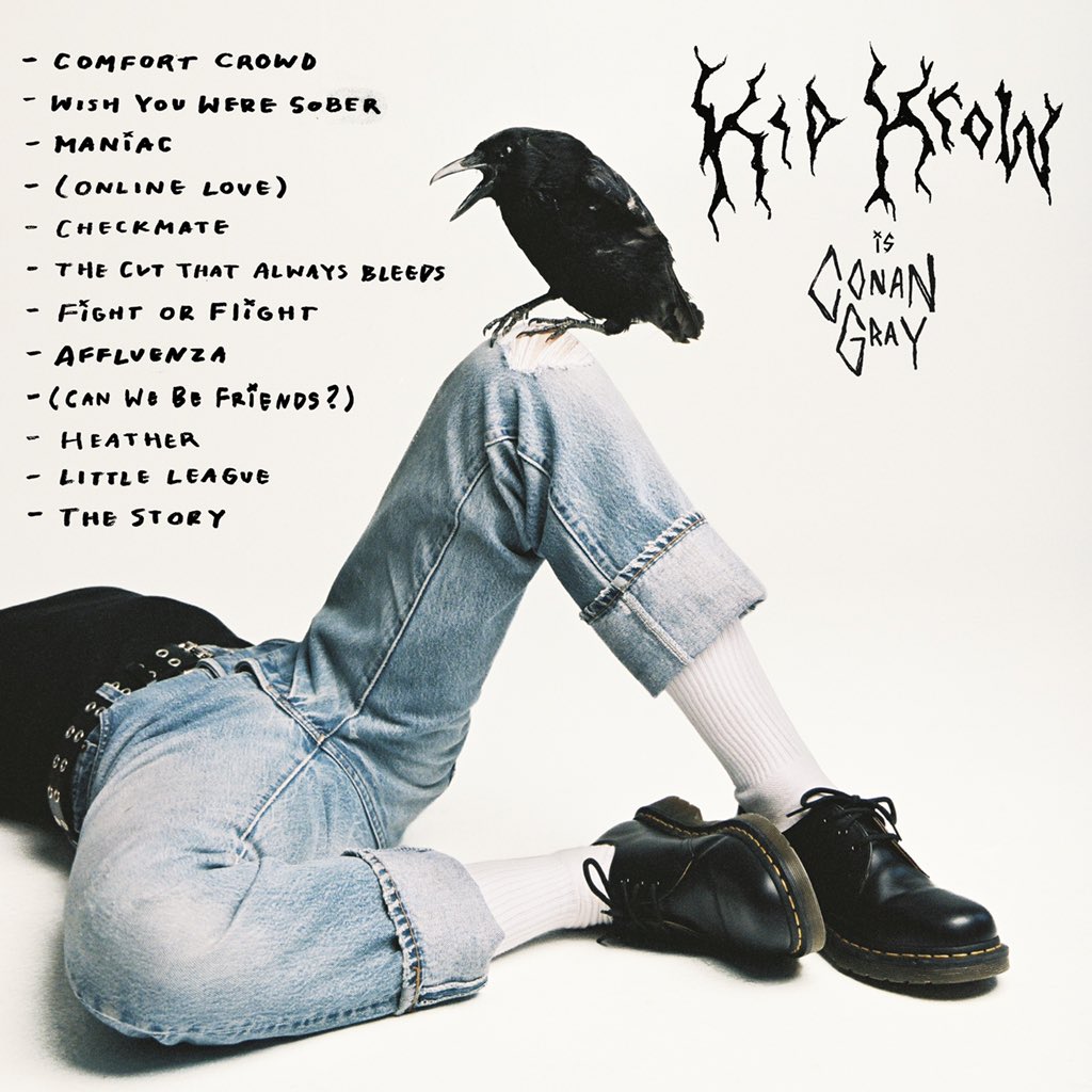 conan gray debut album “Kid Krow” is coming out March 20th. The last song on the album “The Story” comes out everywhere tonight at midnight. I say more on