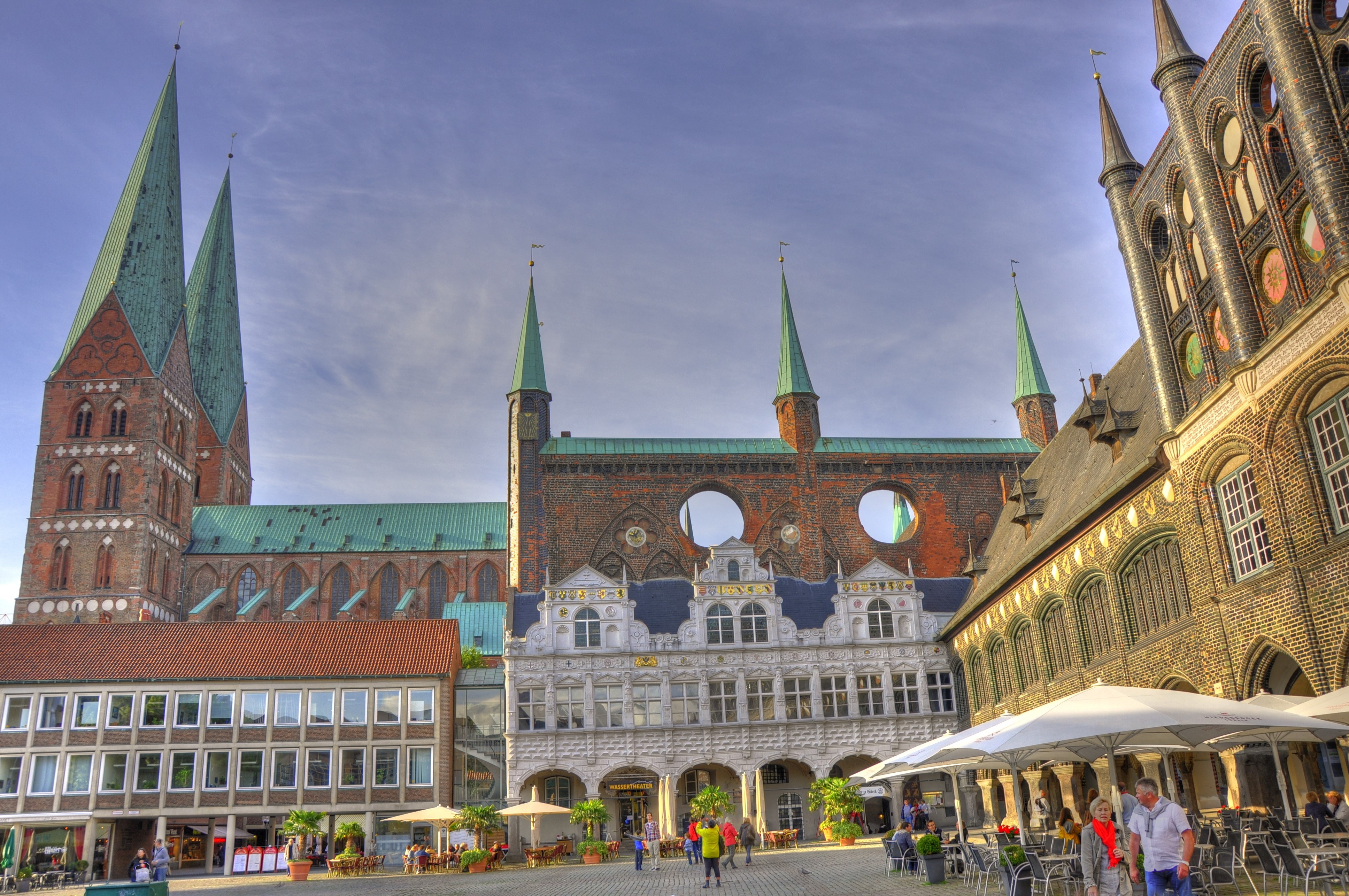 4K, Lubeck, Germany, Street, HDR Gallery HD Wallpaper