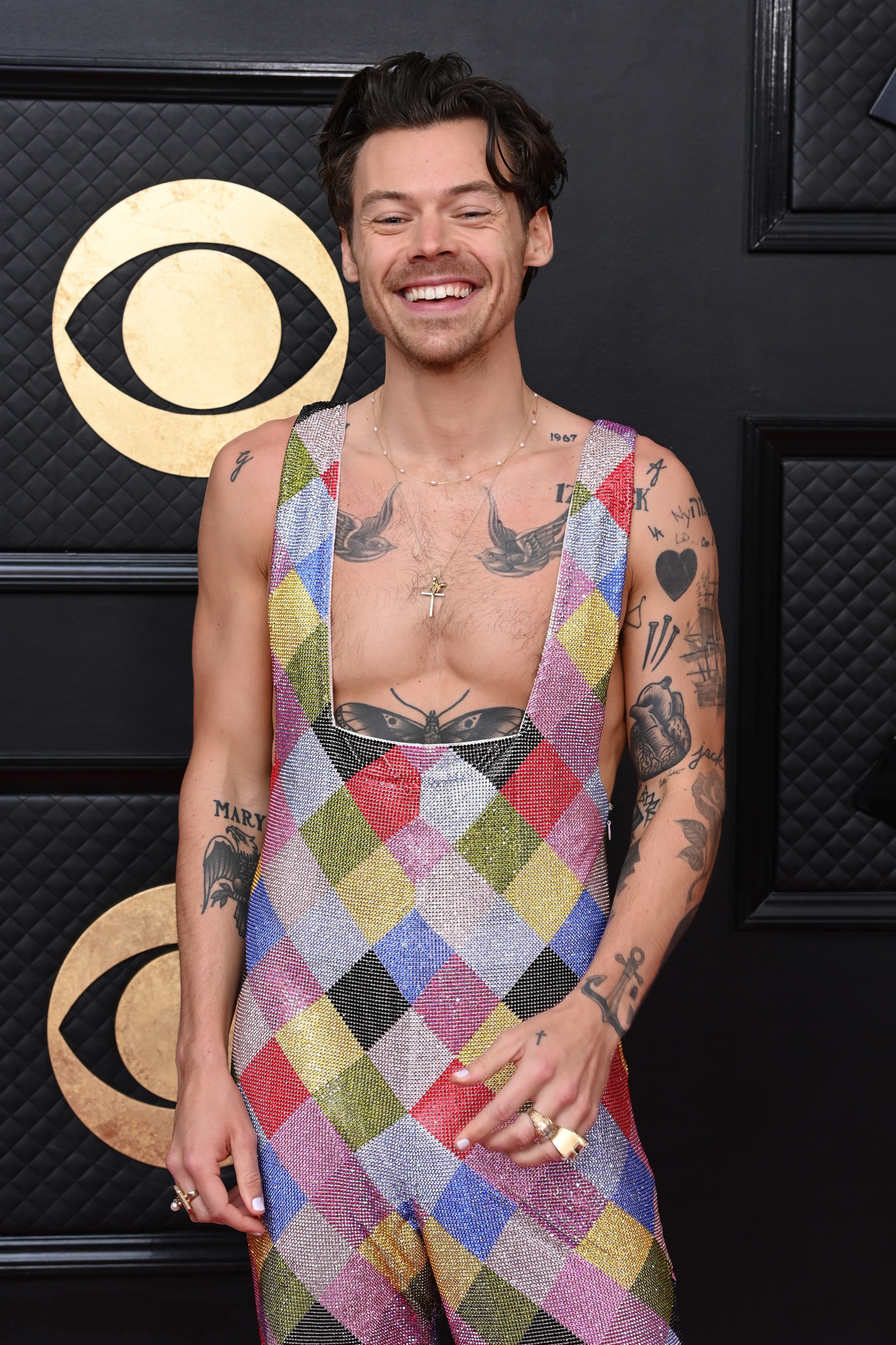 Grammy Awards 2023: Harry Styles Shirtless Red Carpet Photo