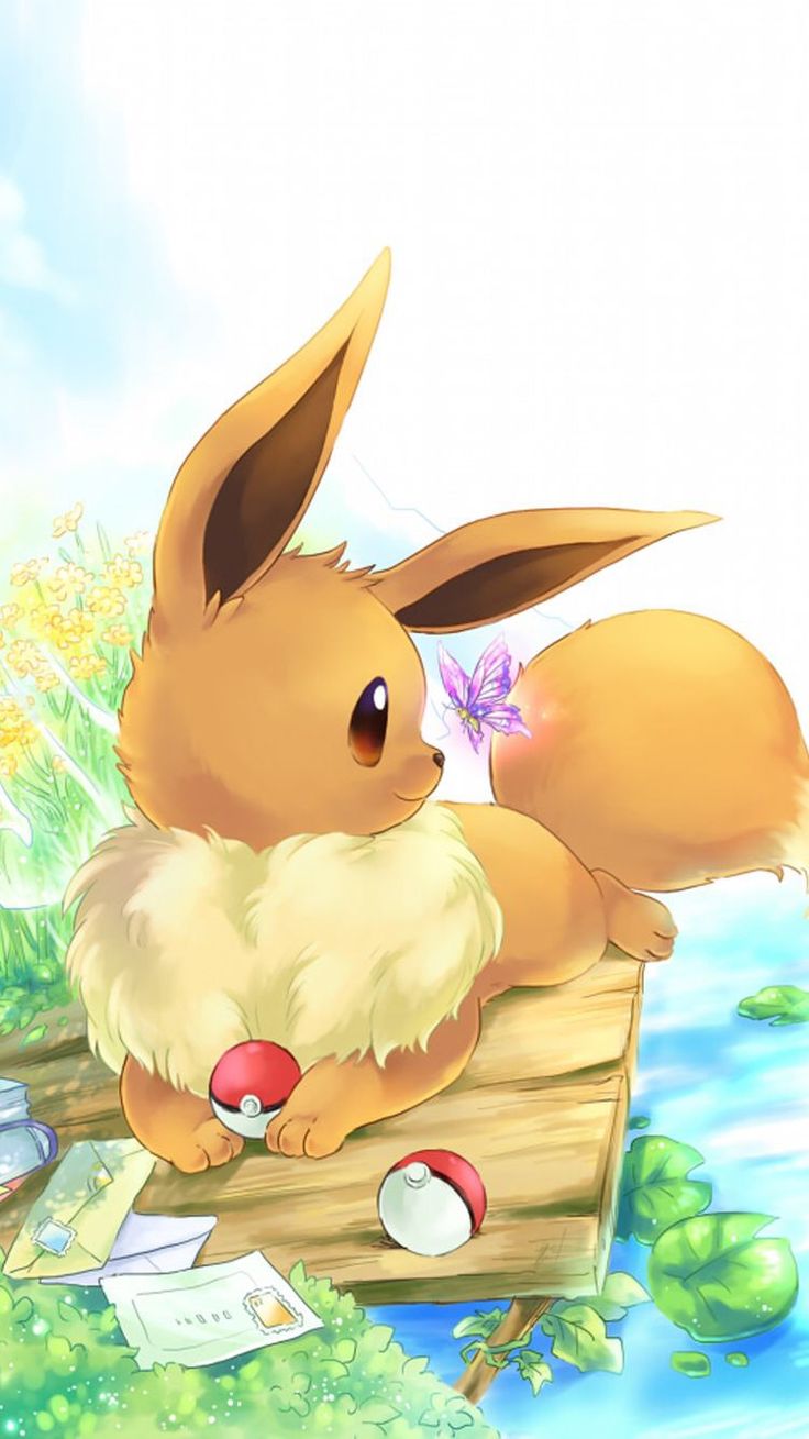 ポケモン. Eevee cute, Pokemon eevee, Cute pokemon wallpaper