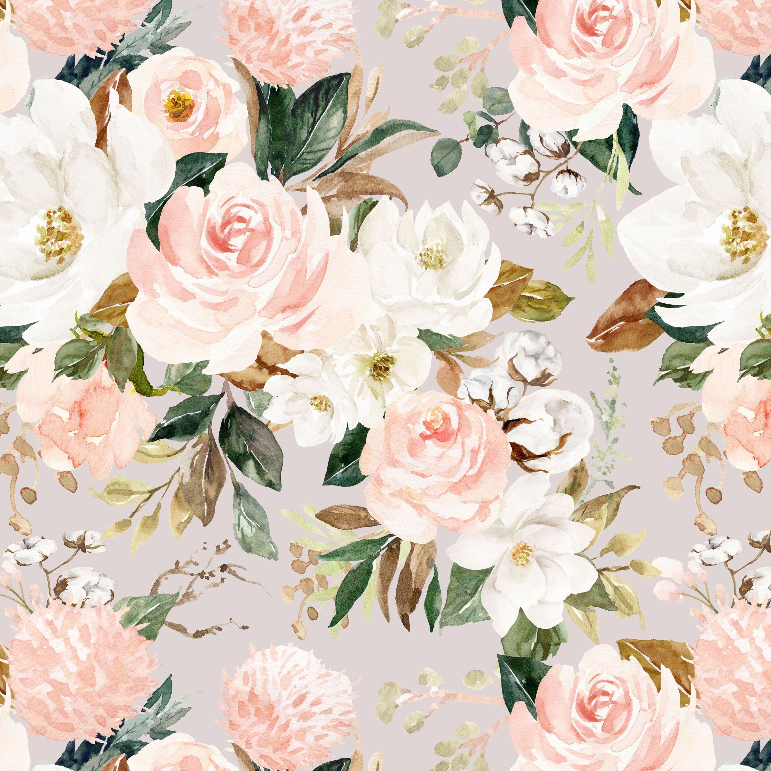 Boho Floral Wallpaper Free Boho Floral Background