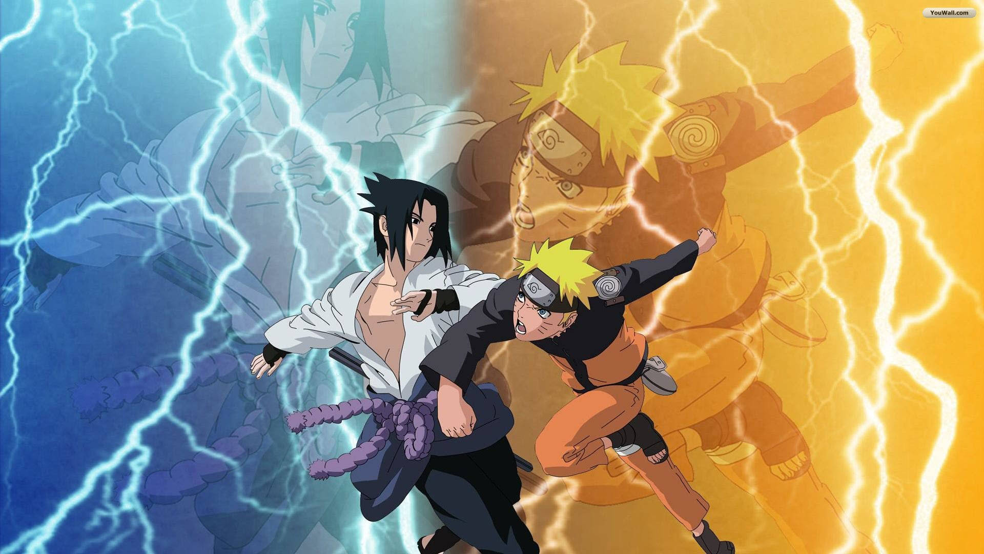 Download Naruto And Sasuke Teen Wallpaper