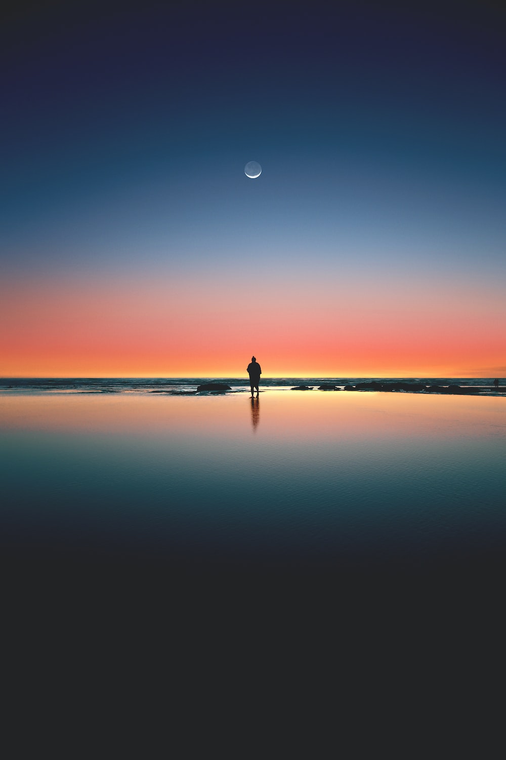 Sunset Alone Picture. Download Free Image