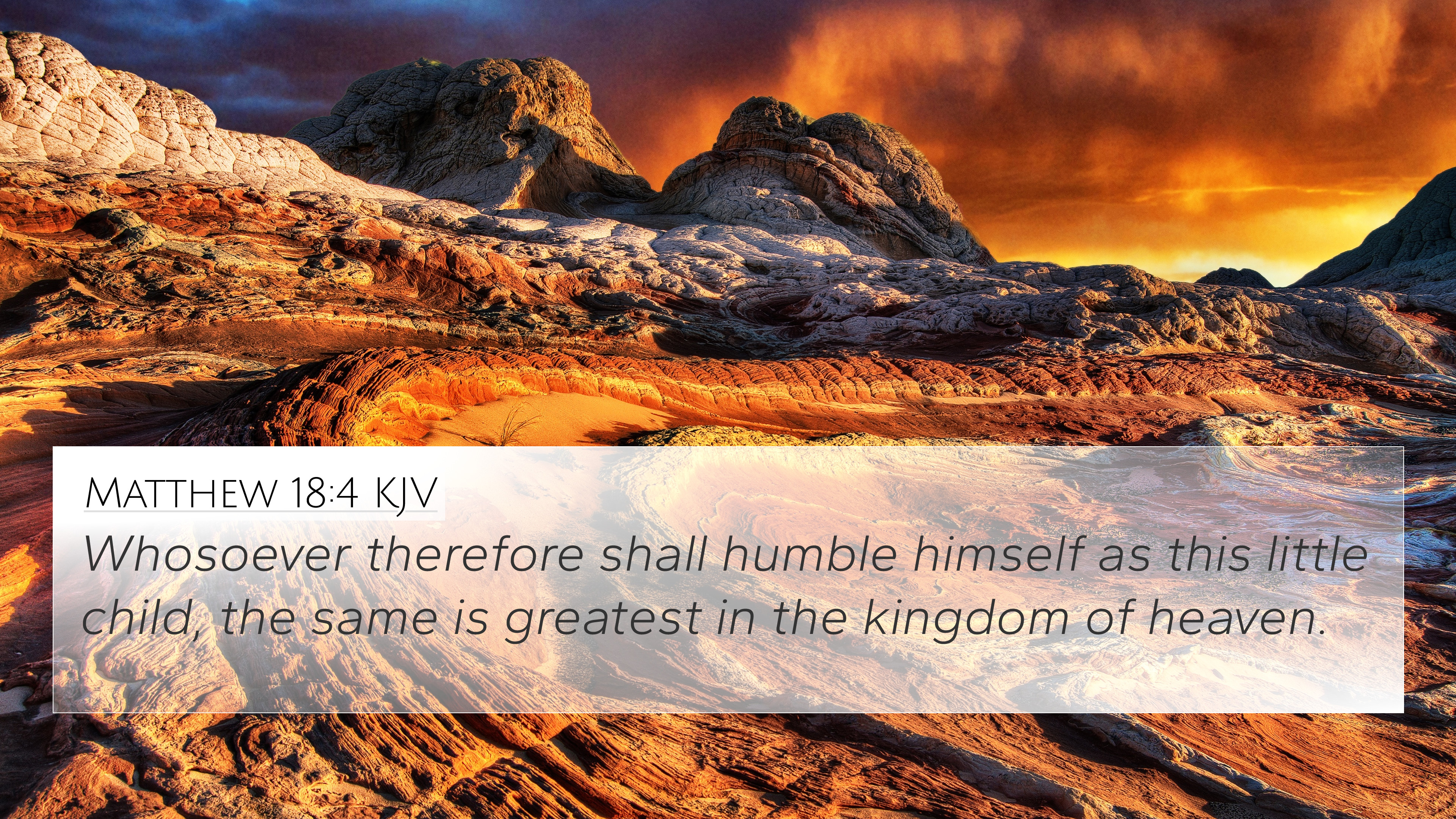 Matthew 18:4 KJV 4K Wallpaper therefore shall humble himself as this