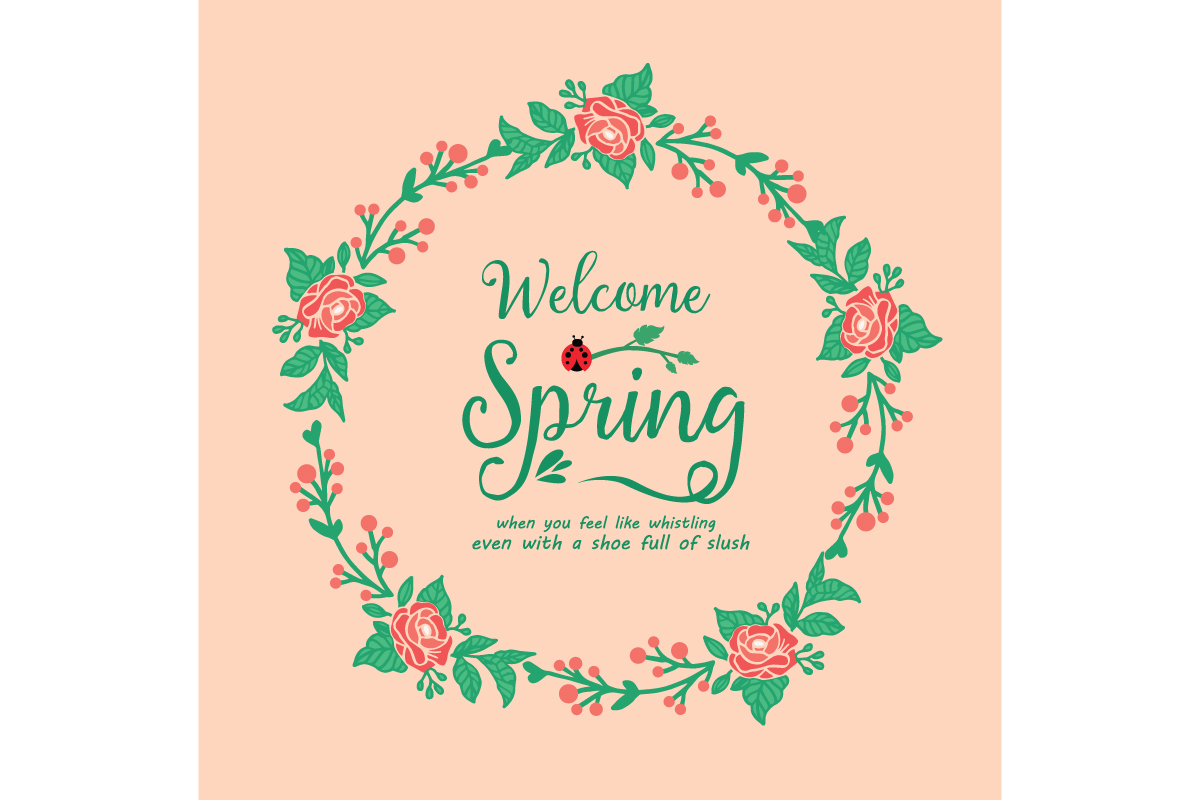 Modern Welcome Spring Poster Design Graphic by stockfloral · Creative Fabrica