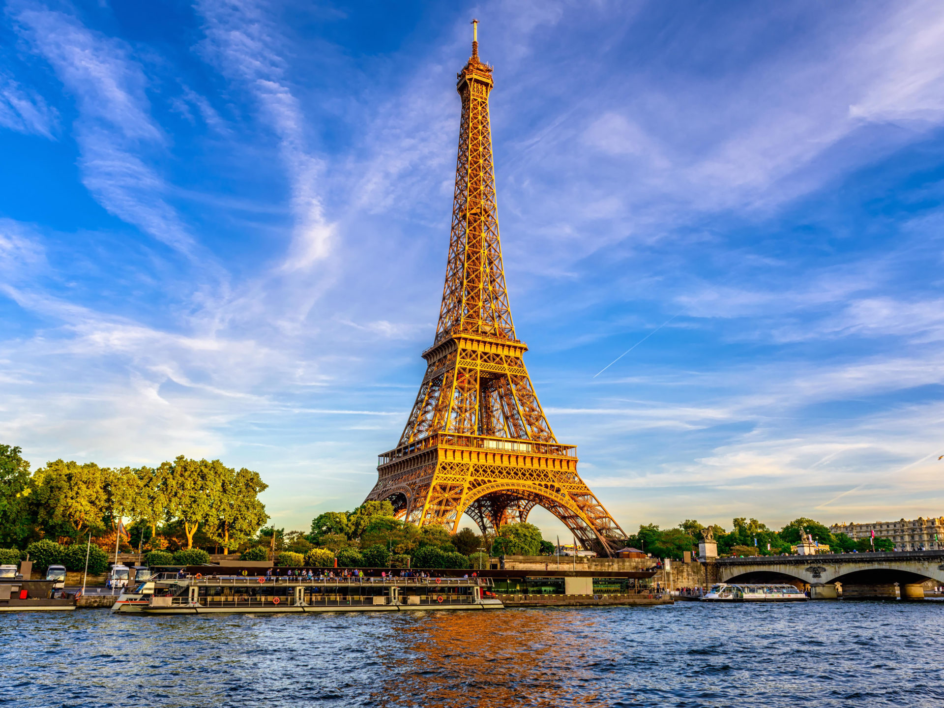 European Cities Eiffel Tower And River Seine Paris France 4k Ultra HD Wallpaper For Desktop Laptop Tablet Mobile Phones And Tv 5200х3250, Wallpaper13.com