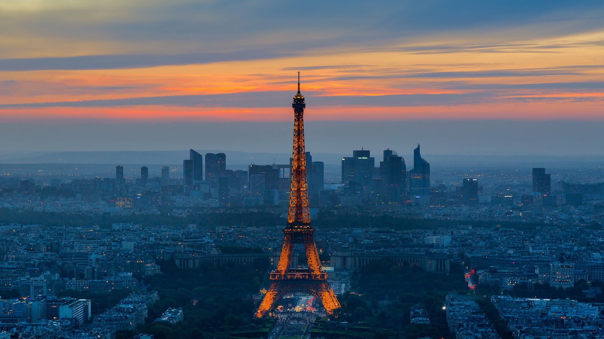 Sunset Eiffel Tower Wallpapers - Wallpaper Cave