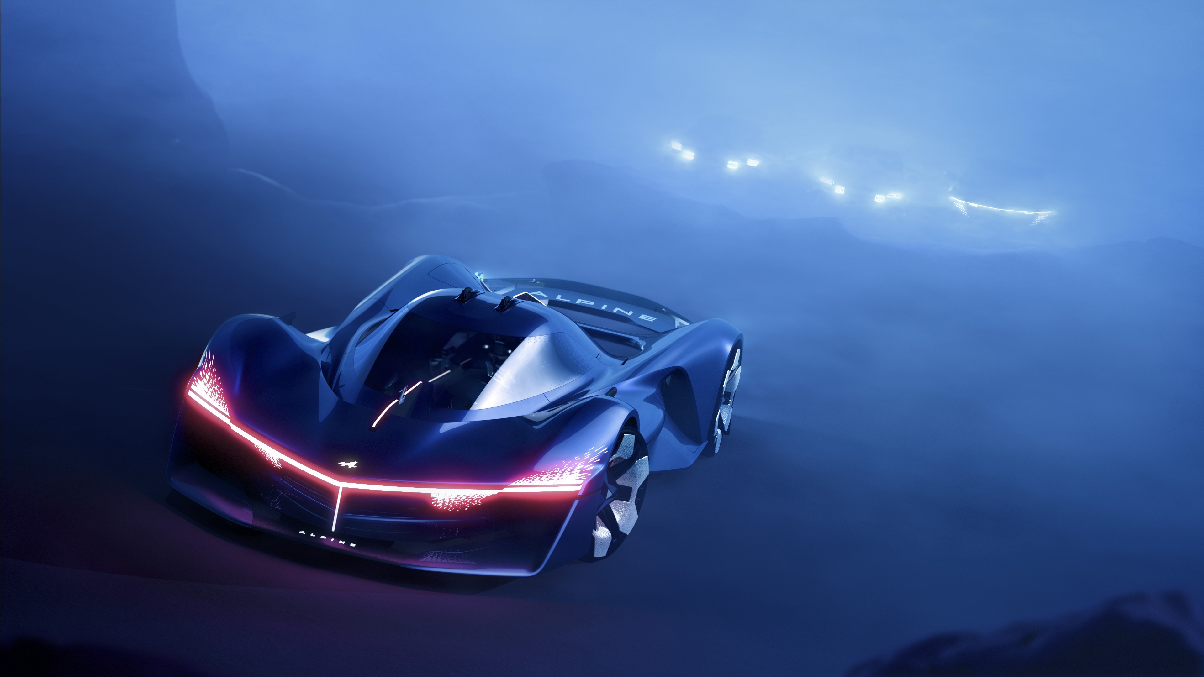 Wallpaper Alpine Alpenglow, 2023 cars, electric cars, 4K, Cars & Bikes