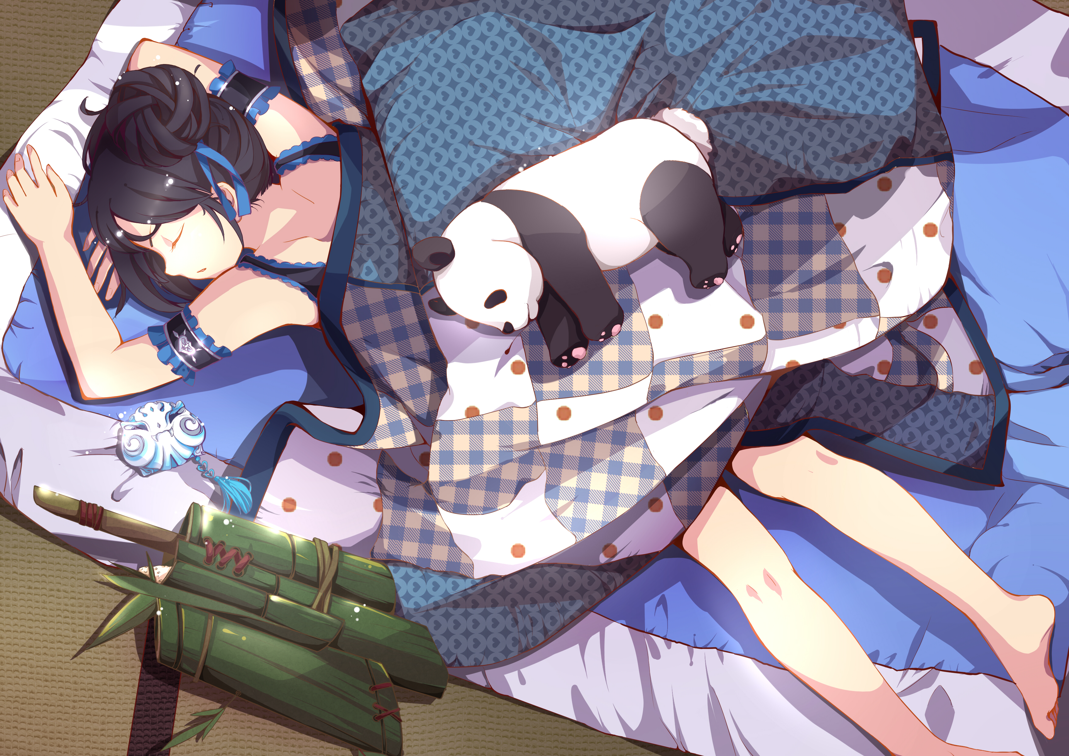 original, Anime, Panda, Girl Wallpaper HD / Desktop and Mobile Background