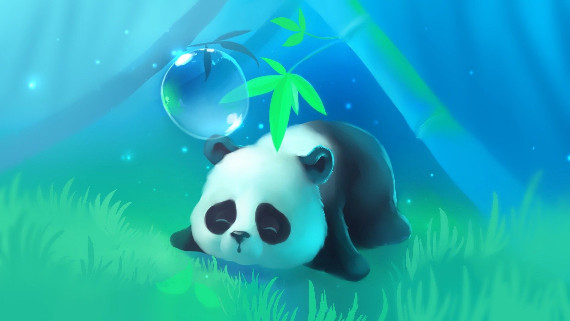 Cute Anime Panda Wallpaper