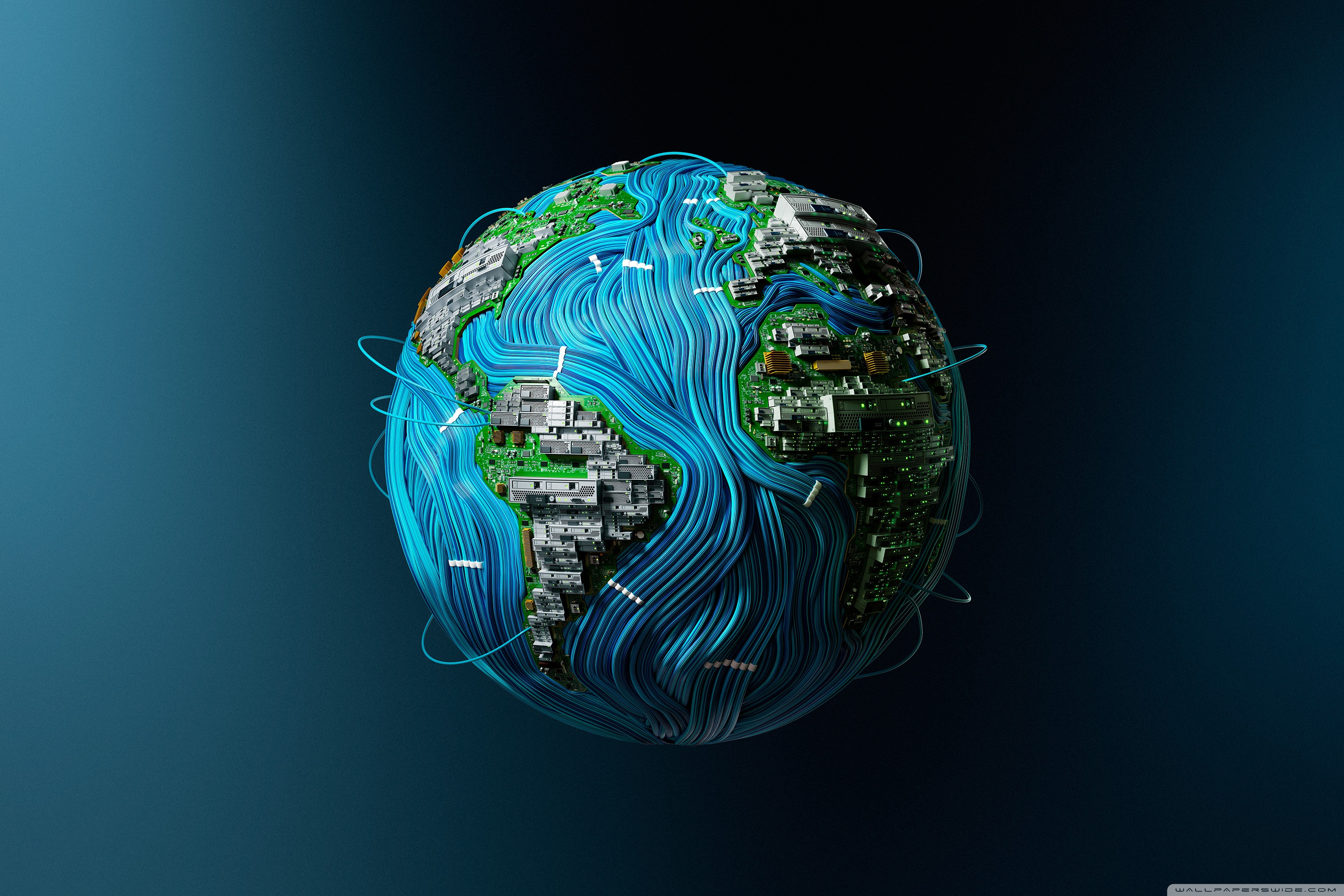 Earth Technology Wallpaper