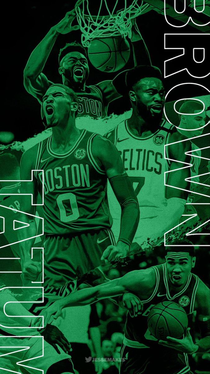 Jayson Tatum and Jaylen Brown. Boston celtics wallpaper, Boston celtics basketball, Celtics basketball