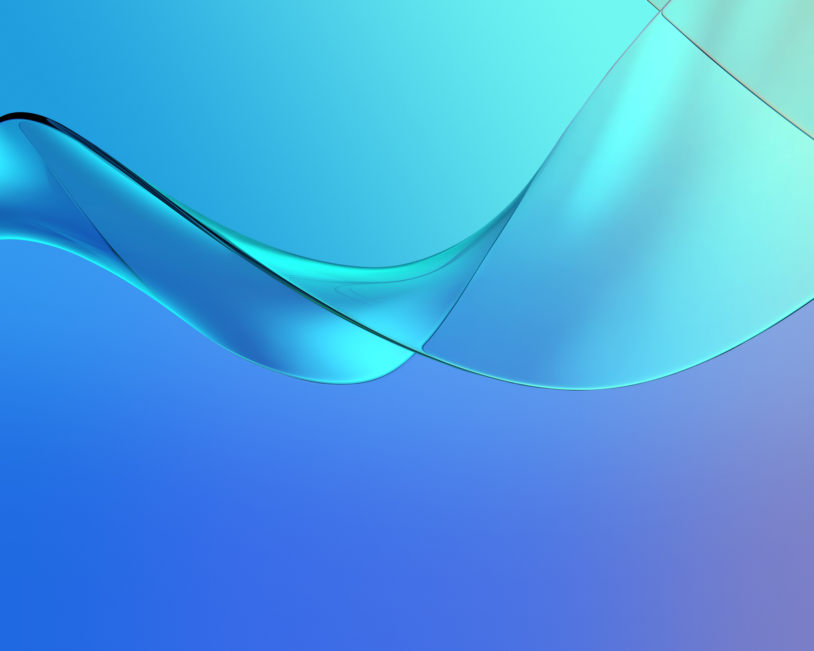 Waves Wallpaper 4K, Blue, Abstract