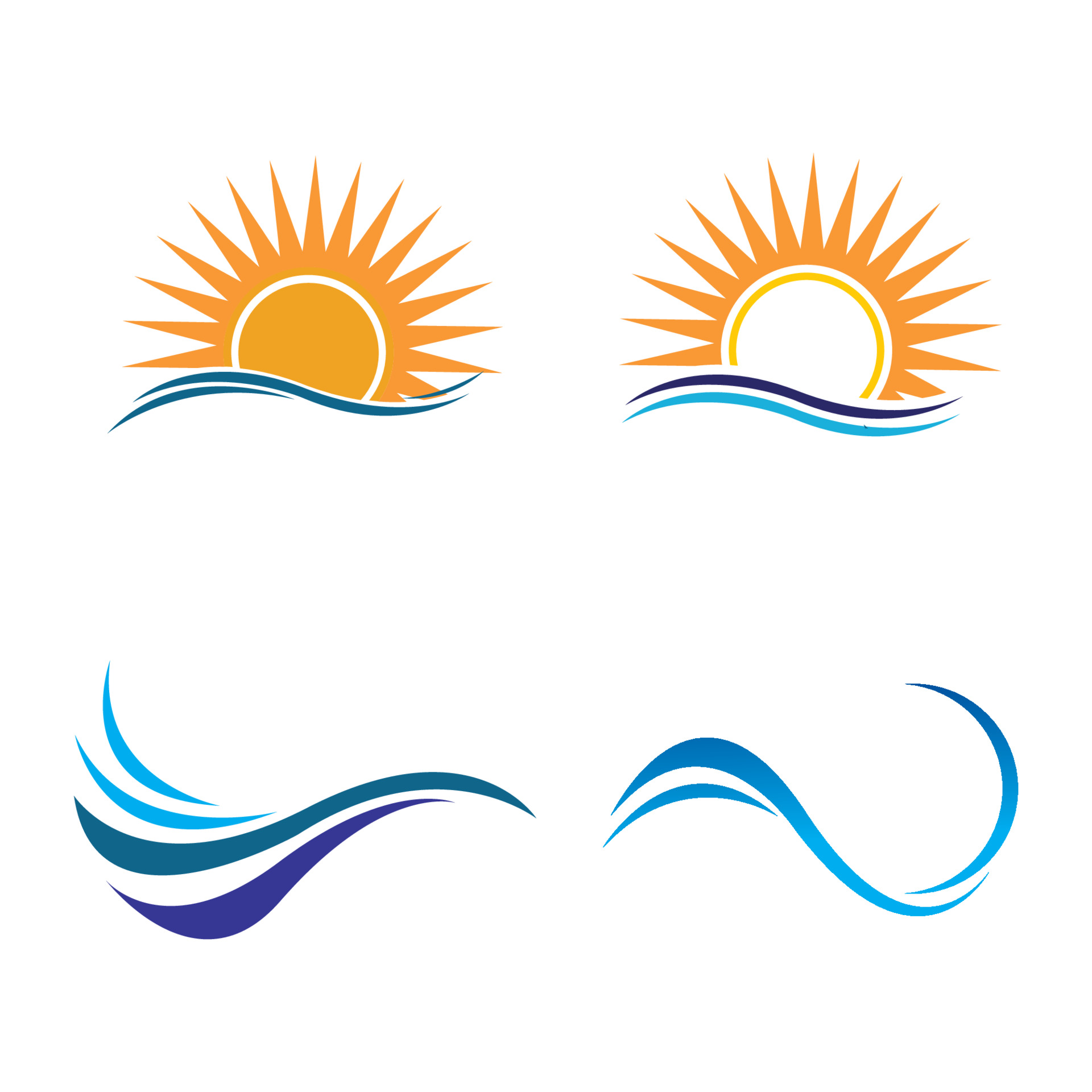 Sun logo design template, Creative | PosterMyWall