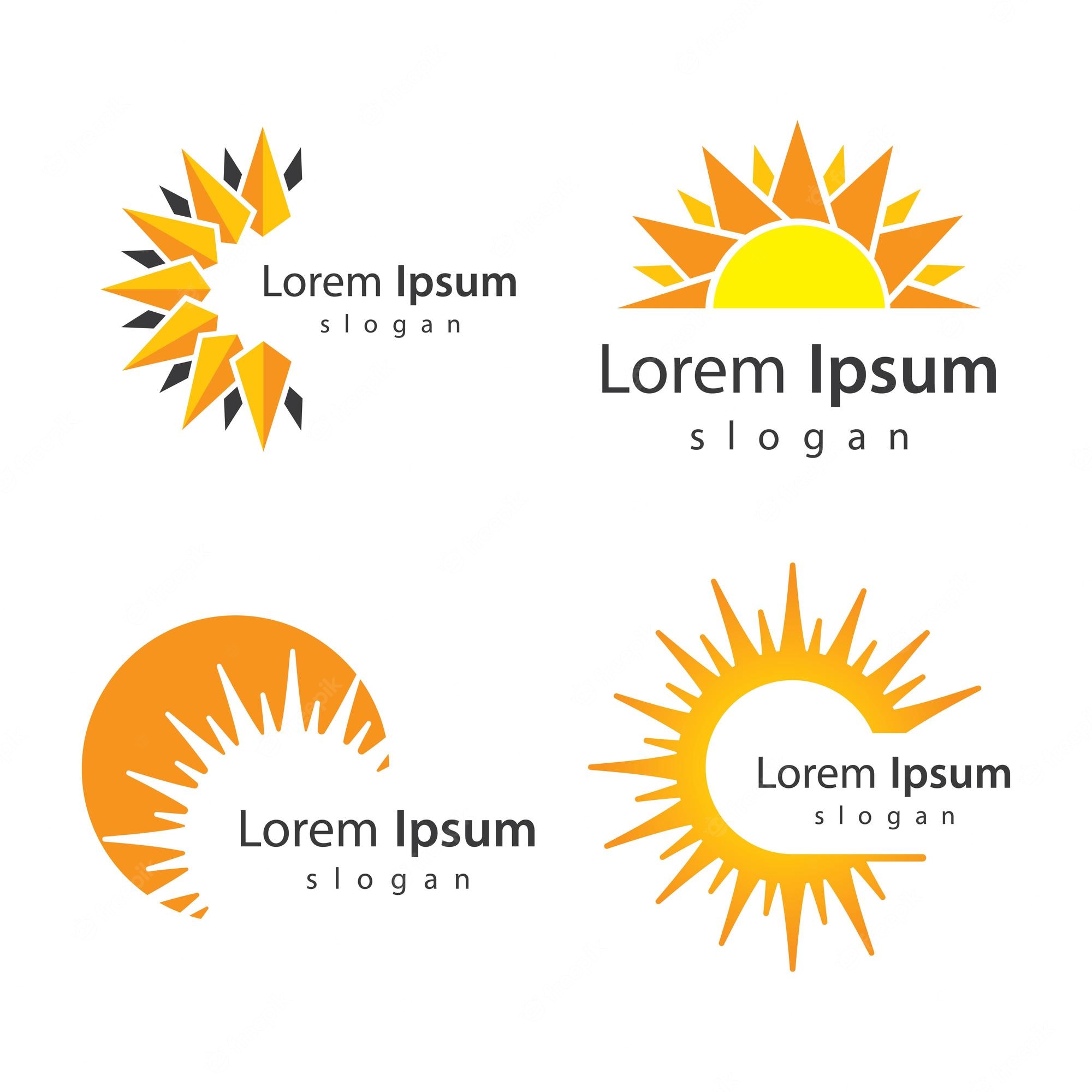 Premium Vector. Sun logo image illustration