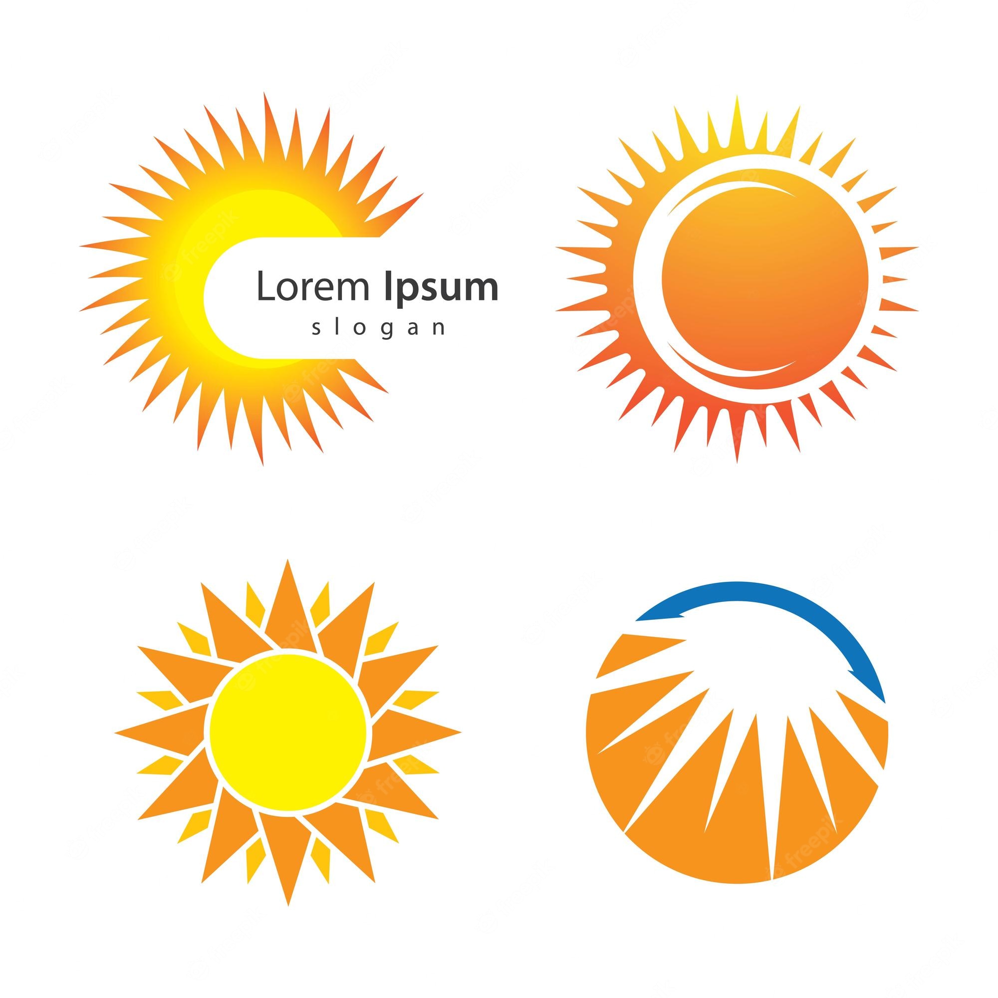 Premium Vector. Sun logo image illustration