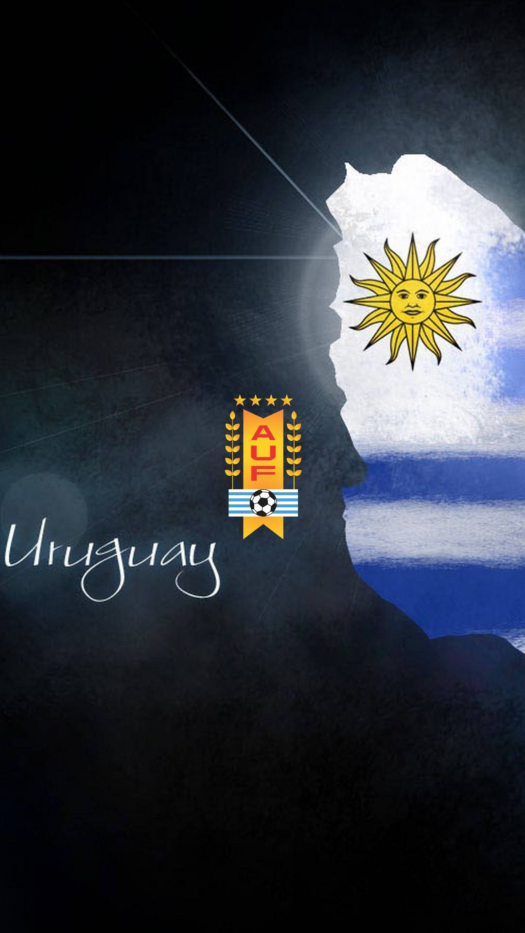 Download Uruguay Stylized Sun Logo Wallpaper