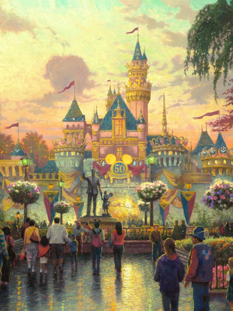 Walt Disney Castle Anniversary iPad wallpaper