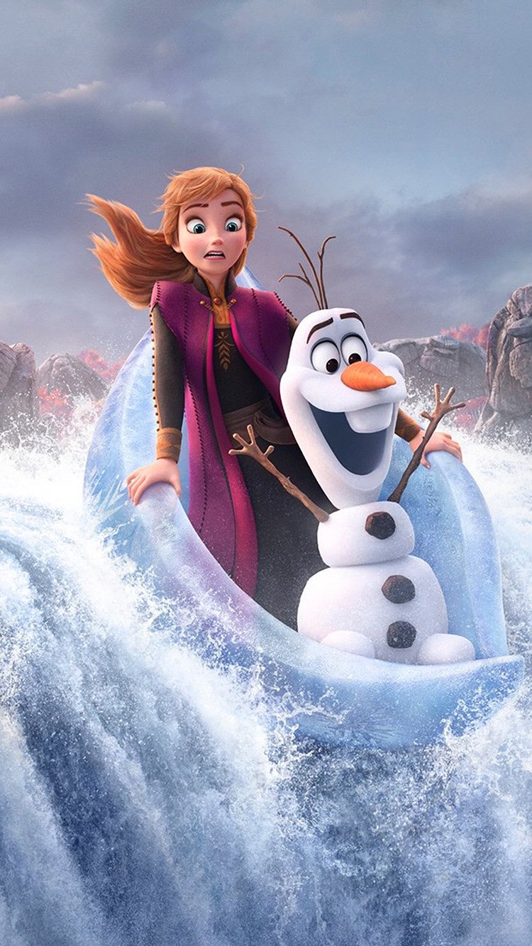 iPhone 6 wallpaper. disney frozen poster film anna elsa art anime