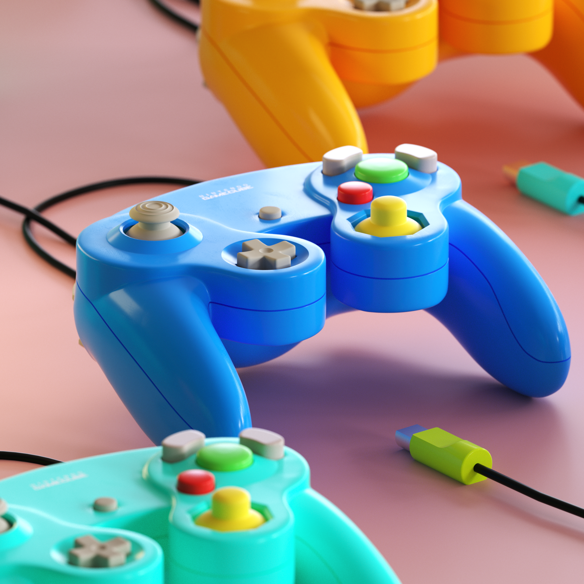 High res gamecube controller wallpaper
