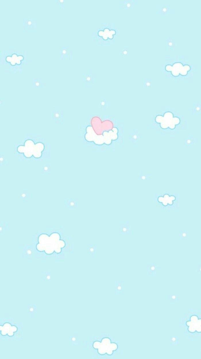 Cute Sky Blue Wallpaper