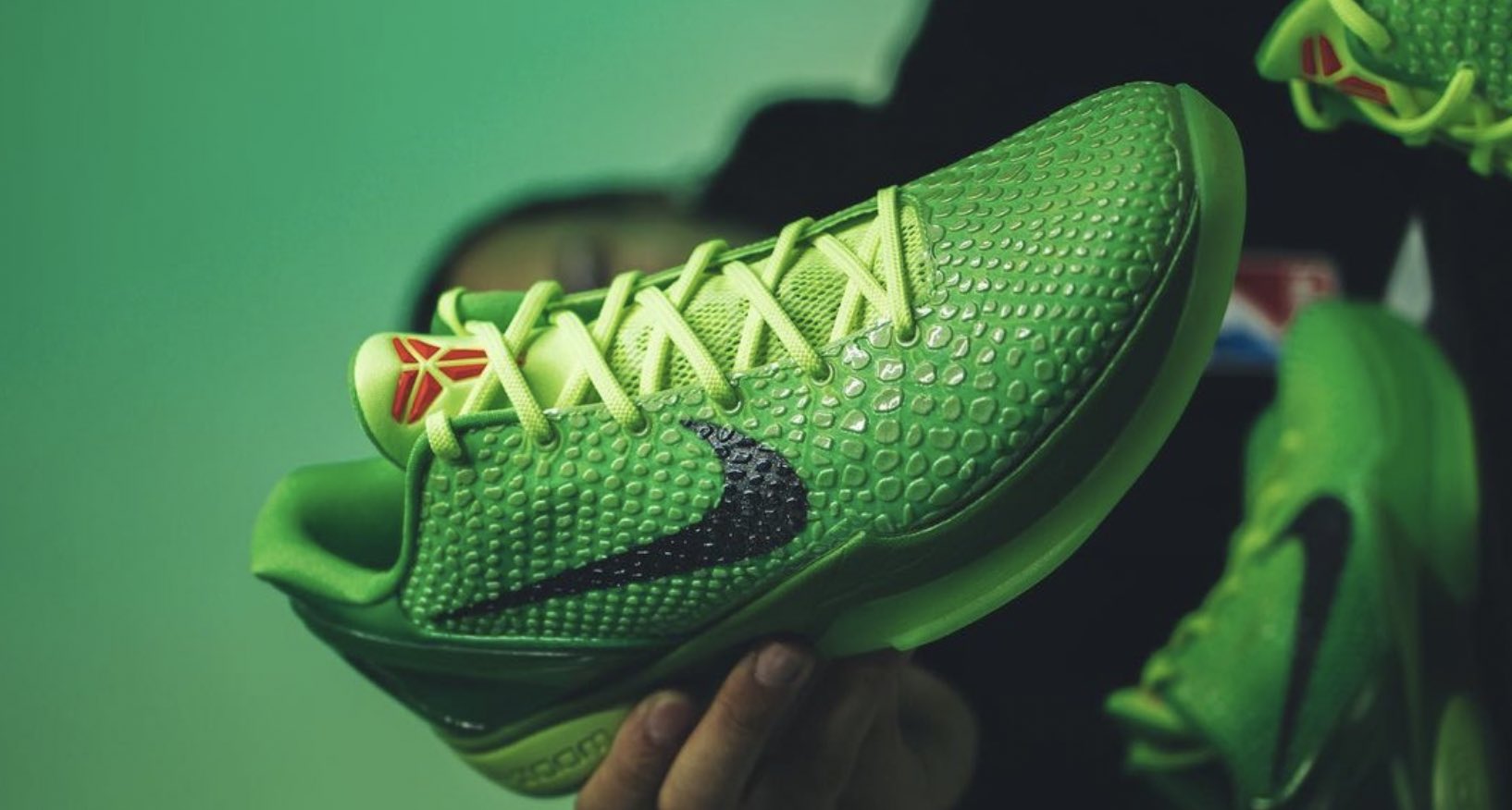 Modern Notoriety Zoom Kobe VI “Grinch” 2021 if you need a pair