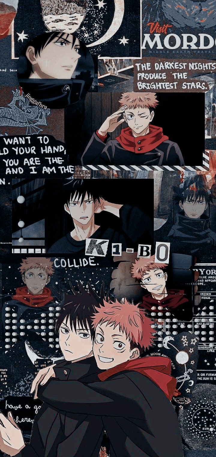 Jujutsu kaisen locksrcreen itadori yuuji x fushiguro megumi. Cute anime wallpaper, Anime wallpaper phone, Anime background