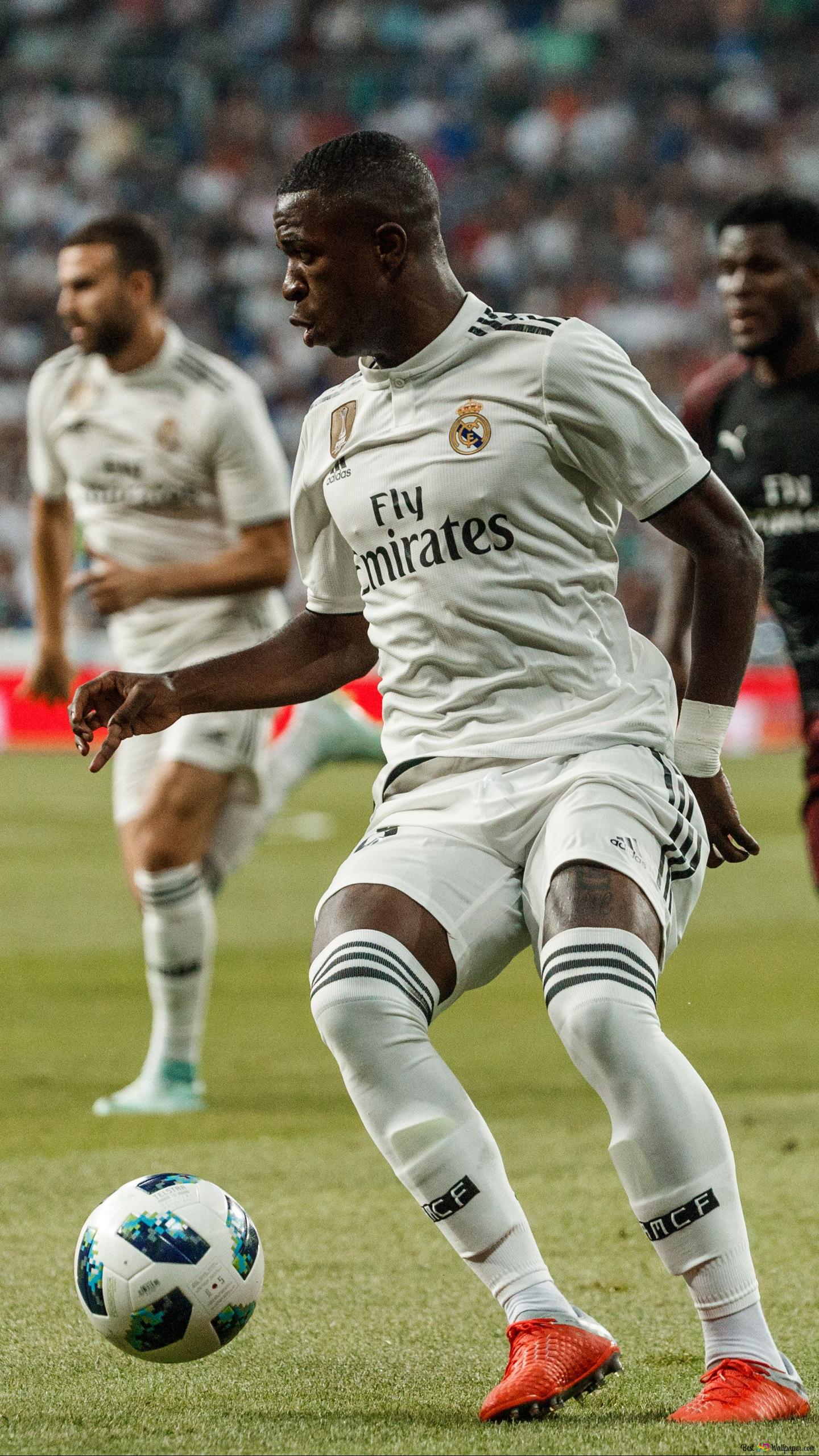 Vinicius Junior, the young forward of Real Madrid HD wallpaper download