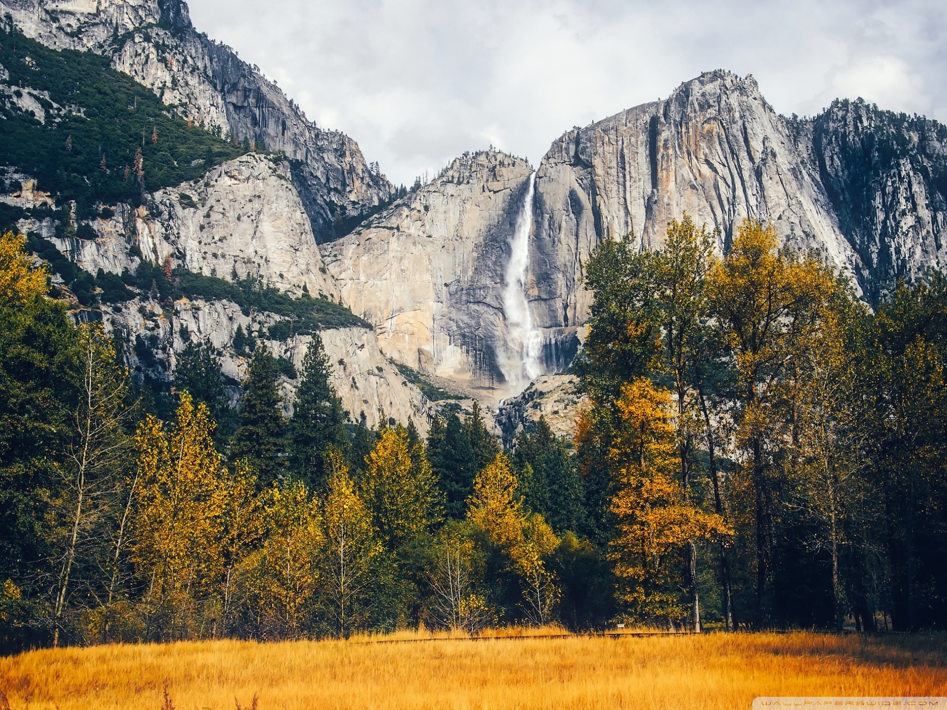 Yosemite Waterfalls Autumn Ultra HD Desktop Background Wallpaper for 4K UHD TV, Widescreen & UltraWide Desktop & Laptop, Tablet
