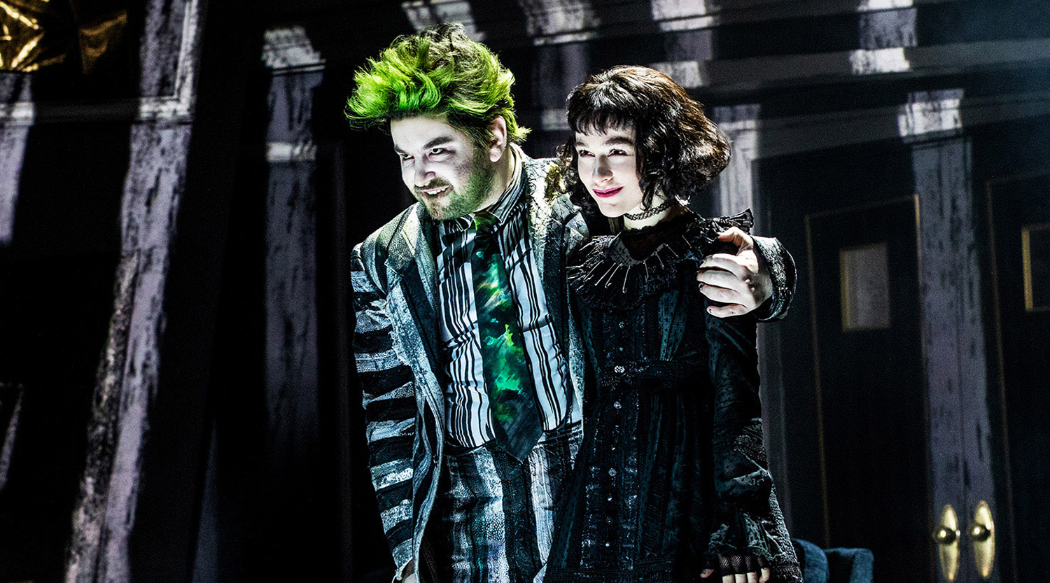 Get Your First Look at 'Beetlejuice' on Broadway with These Pics! Get Your First Look at 'Beetlejuice' on Broadway with These Pics!. Alex Brightman, Beetlejuice, Broadway, Kerry Butler, Leslie Kritzer, Rob