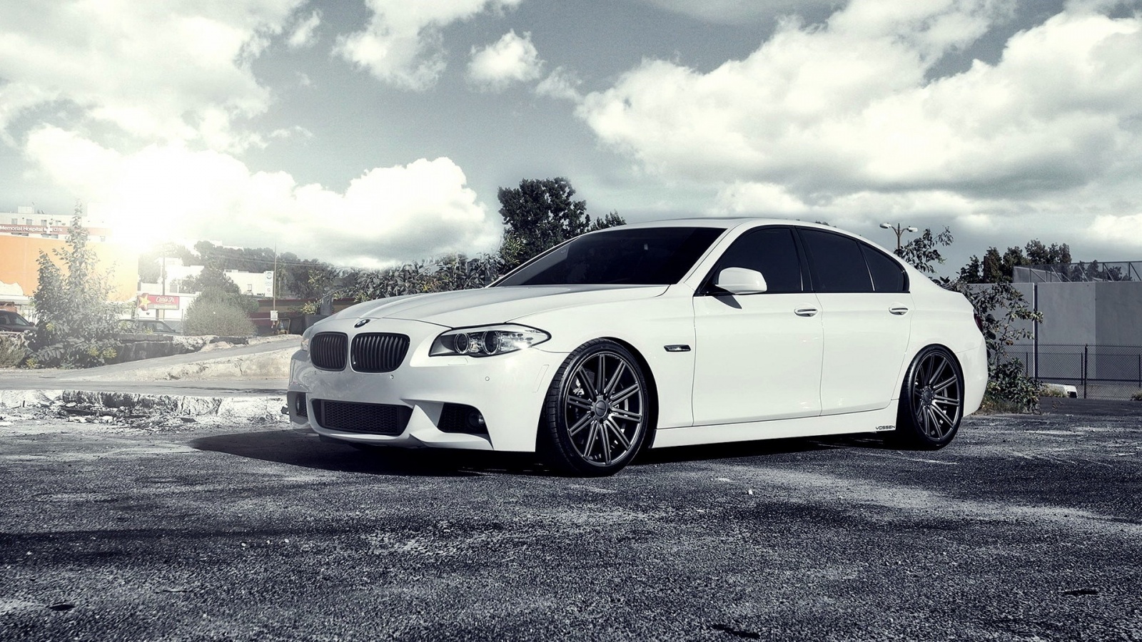 BMW 5 Series Vossen Wheels Wallpaper