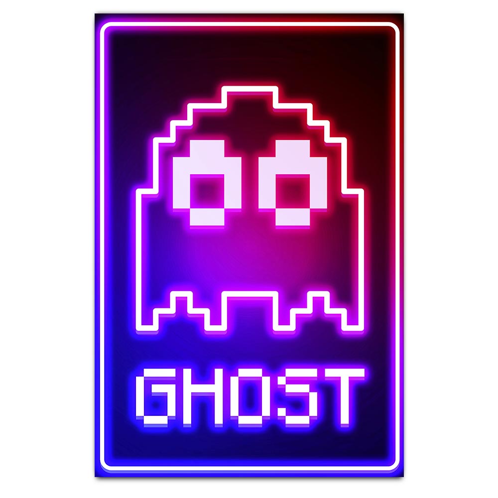 Neon Ghost Plexi Glass Wall Art