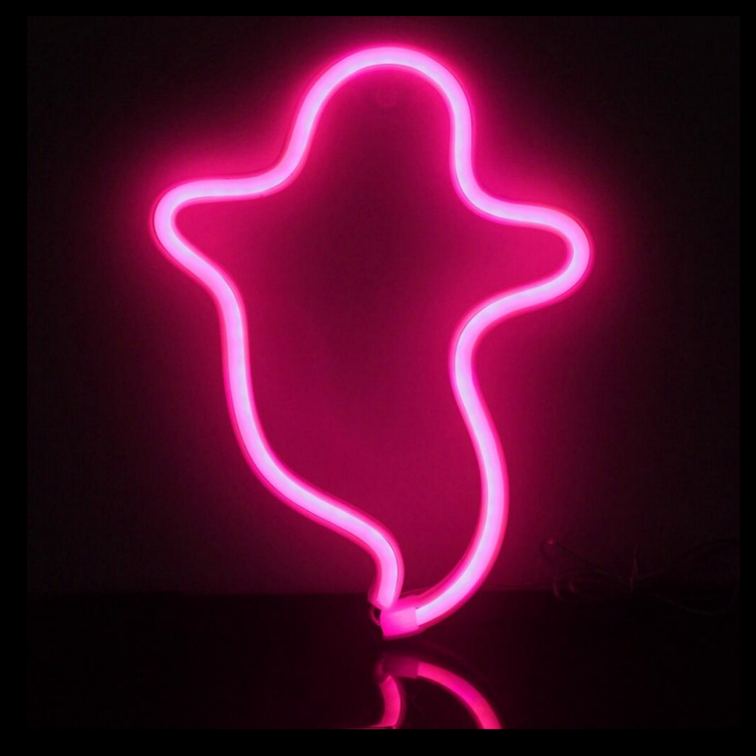Ghost Neon LED Night Lights Wall Sign