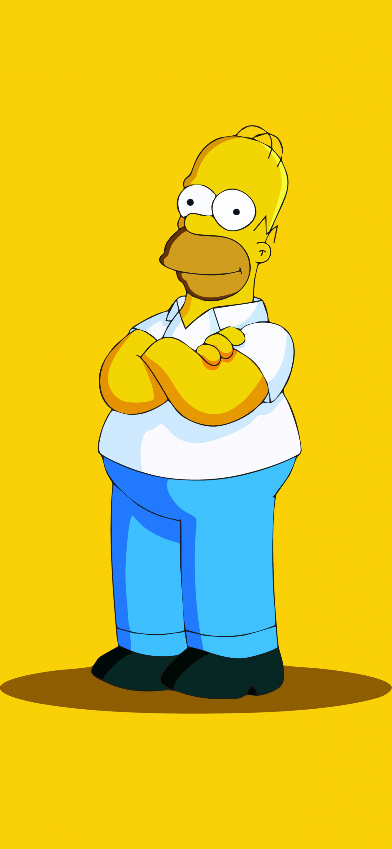 Homer Simpson Wallpaper 4K, The Simpsons, Minimal