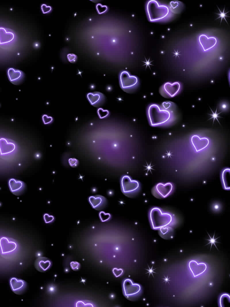 Purple Hearts Aesthetic Wallpapers - Wallpaper Cave