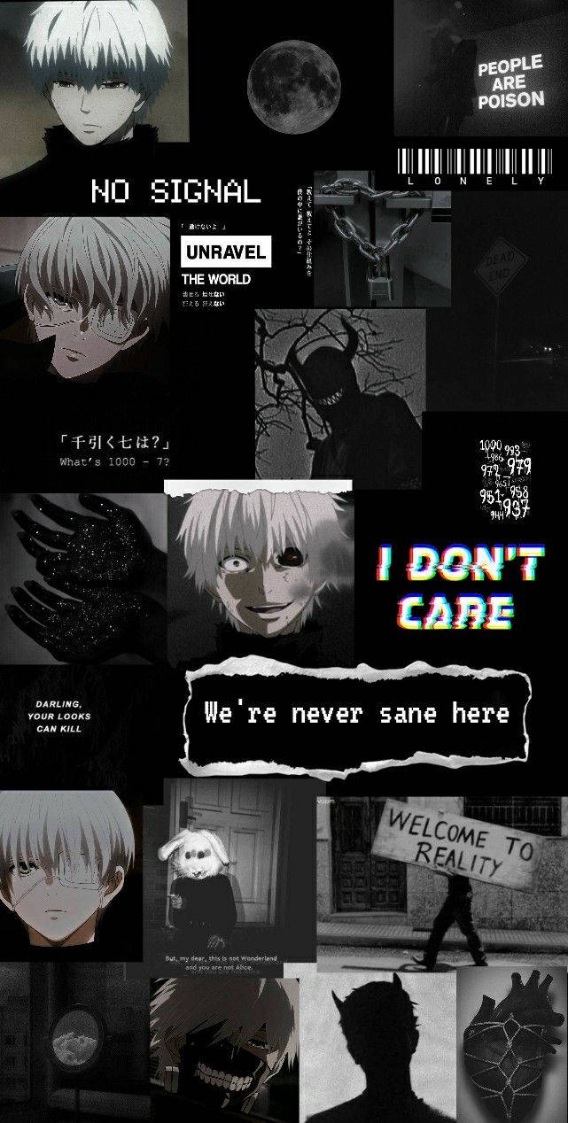 Download Black Aesthetic Anime Kaneki Ken Wallpaper