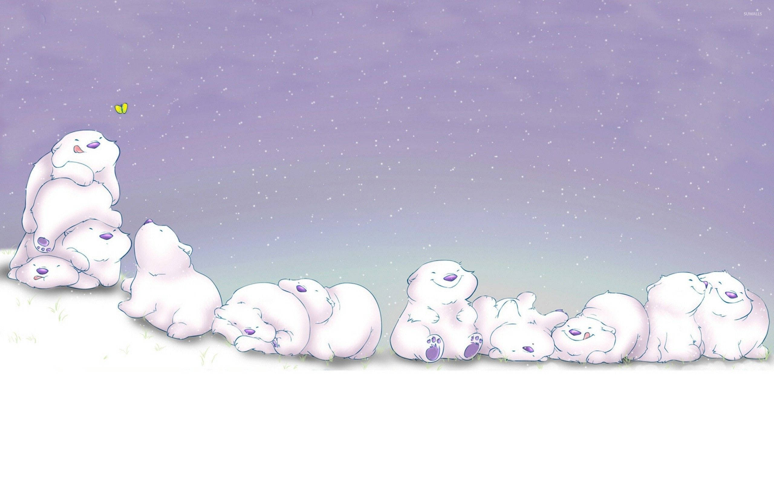 Download Cute Bear Pile Wallpaper