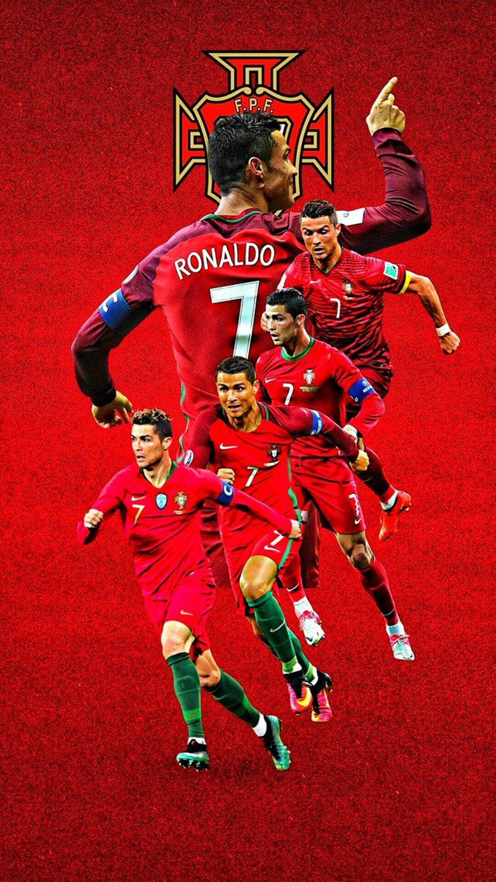 Download Cristiano Ronaldo Cool Player Stance Graphic Art Wallpaper