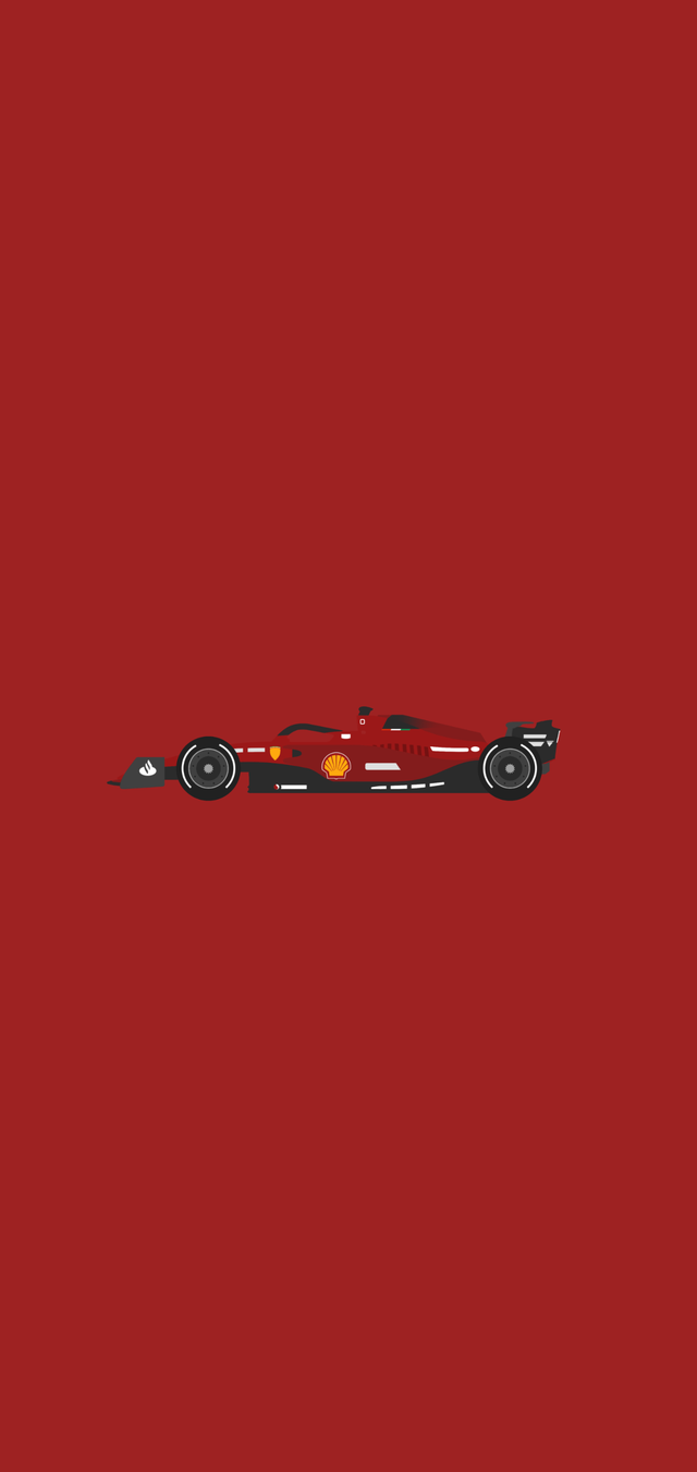 Ferrari F1 75 Minimalist Wallpaper