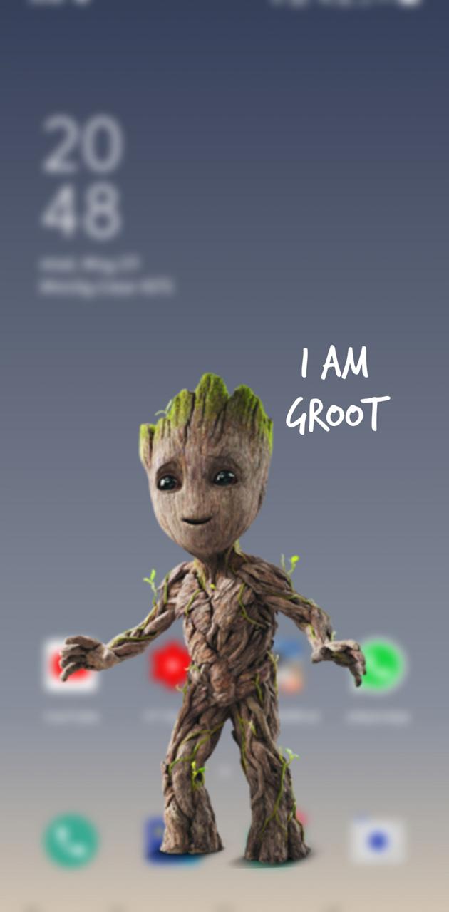groot inside phone wallpaper