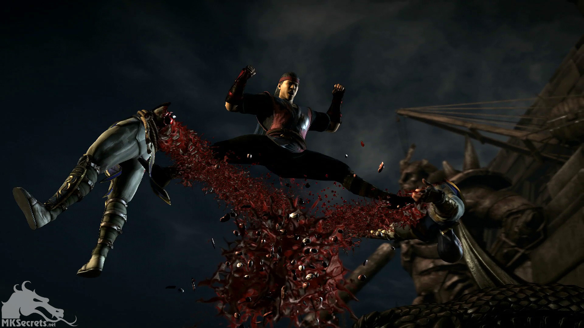 Download Iconic Mortal Kombat Fatality Scene Wallpaper